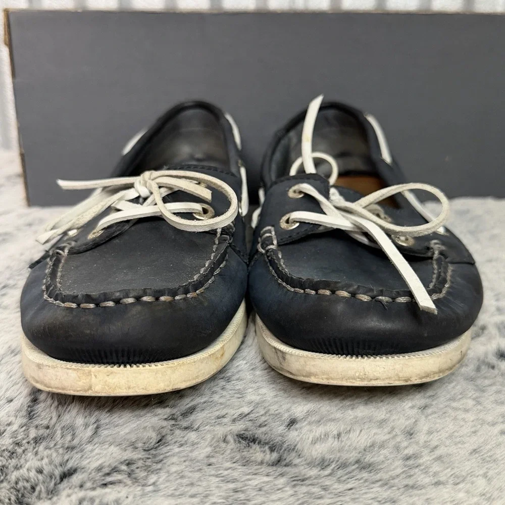 GH Bass Sailor Womens Shoes Size 7.5 M Boat Shoes Steel Navy Blue